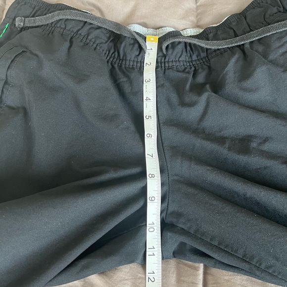 Nike Track Pants Vintage.  Black with Green Piping & Swoosh. Size-XL (16-18) - Picture 13 of 13